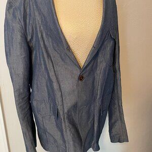J. Press Linen Cotton Blend Jacket 46R